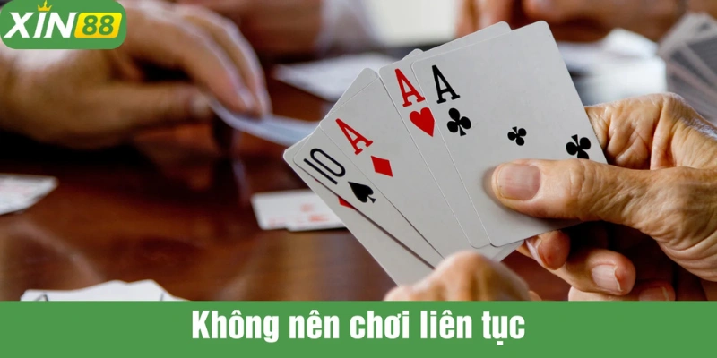Nên có thời gian nghỉ ngơi giãn cách giữa các lần chơi baccarat XIN88