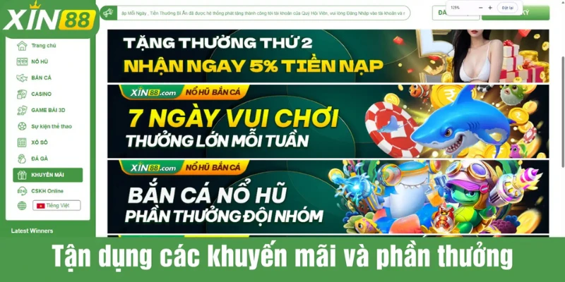 Bắn cá XIN88 siêu nhiều khuyến mãi cho game thủ
