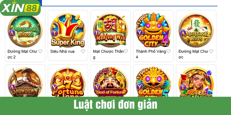 Luật chơi đơn giản khiến nổ hũ là game được yêu thích hàng đầu