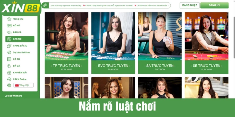 Trước khi chơi baccarat tại XIN88 nên nắm rõ luật