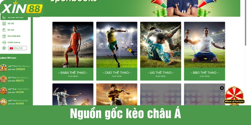 Kèo châu Á xuất hiện từ những năm 1990