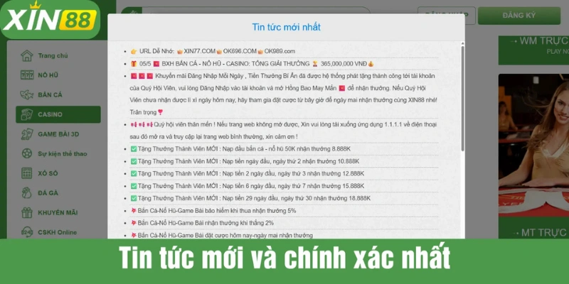 Cập nhật thông tin nhanh và chính xác nhất tại XIN88 2025