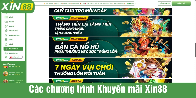 Khuyến mãi Xin88 mang đến nhiều lợi ích cho người chơi