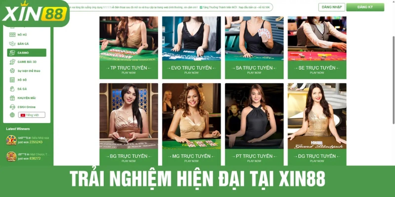 Trải nghiệm sang xịn uy tín tại XIN88