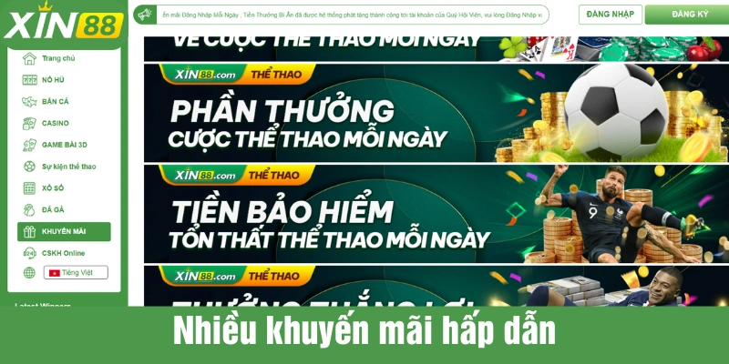 Cược tại Xin88 nhận thưởng cực khủng từ nhà cái