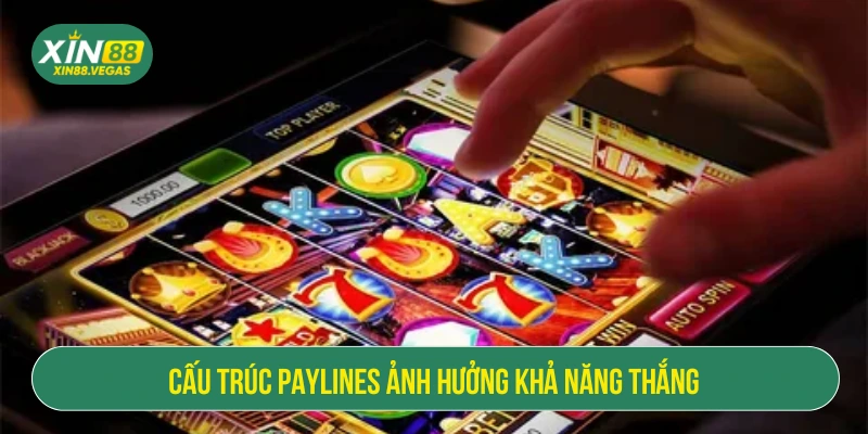 Cấu trúc paylines ảnh hưởng khả năng thắng