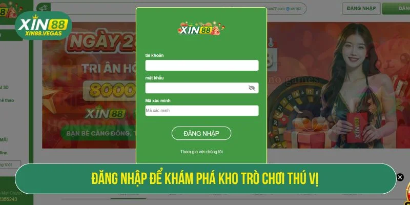 Người chơi nên đăng nhập để trải nghiệm kho trò chơi hấp dẫn