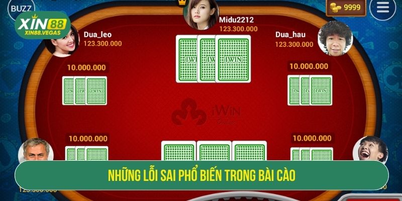 Những lỗi sai phổ biến trong bài cào