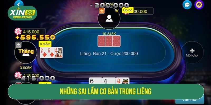 Những sai lầm cơ bản trong Liêng
