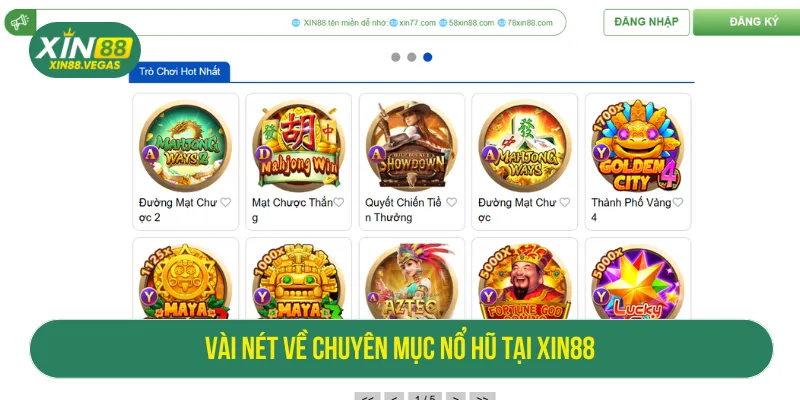 Nổ hũ là chuyên mục hot nhất tại nhà cái hiện nay